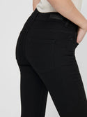 JDY Newnikki Regular Waist Skinny Fit Jeans -BLACK - Borderland Muff