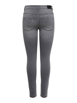 JDY Newnikki Regular Waist Skinny Jeans -LIGHT GREY - Borderland Muff