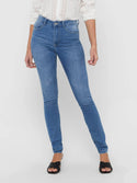 Jacqueline De Yong NEWNIKKI High Waist Skinny Fit Jeans -LIGHT WASH - Borderland Muff