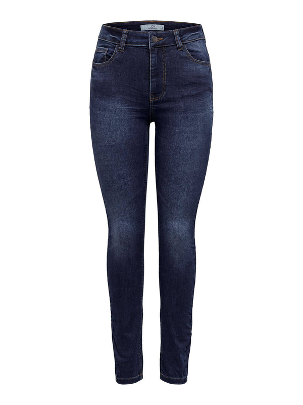 Jacqueline De Yong NEWNIKKI High Waist Skinny Fit Jeans -MID WASH - Borderland Muff