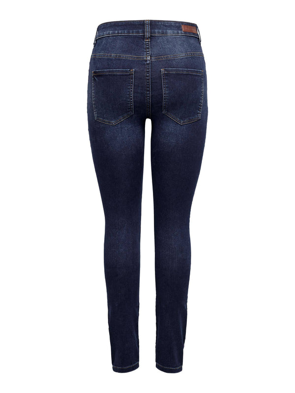 Jacqueline De Yong NEWNIKKI High Waist Skinny Fit Jeans -MID WASH - Borderland Muff