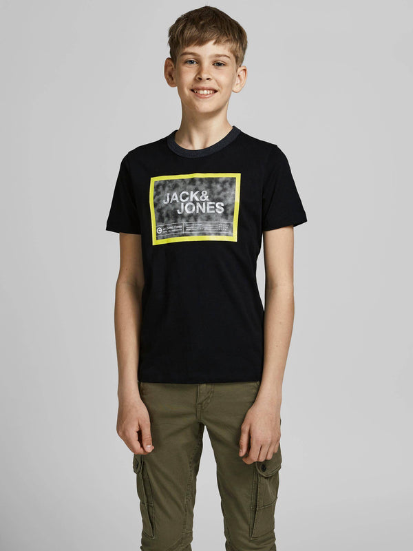 Jack & Jones FIKES Boys Tee -BLACK - Borderland Muff