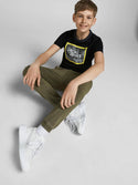 Jack & Jones FIKES Boys Tee -BLACK - Borderland Muff