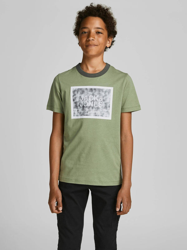Jack & Jones FIKES Boys Tee -GREEN - Borderland Muff