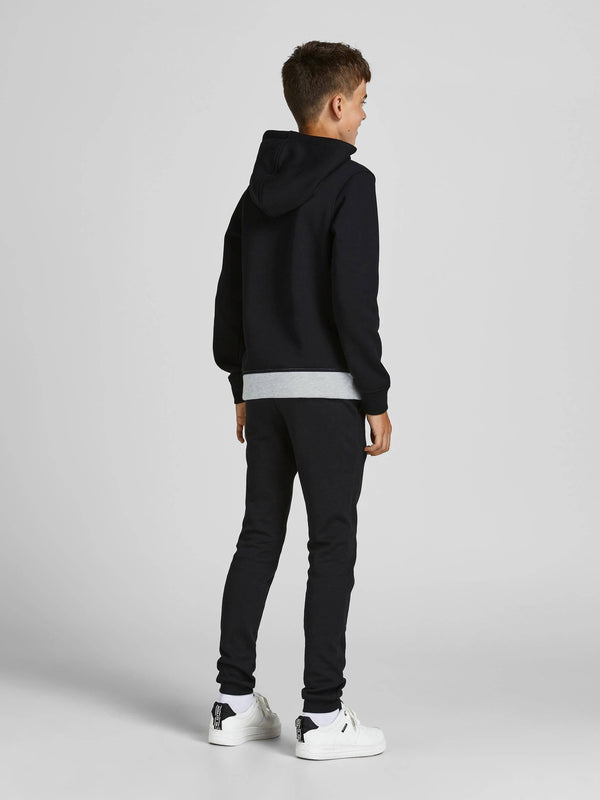 Jack & Jones JJEURBAN Boys Hoody -BLACK (7-8, 9-10 only) - Borderland Muff