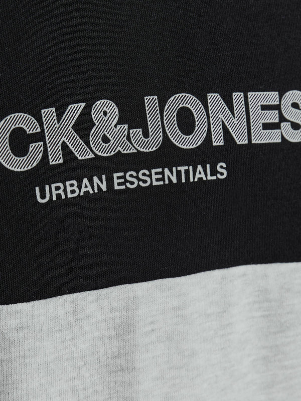 Jack & Jones JJEURBAN Boys Hoody -BLACK (7-8, 9-10 only) - Borderland Muff