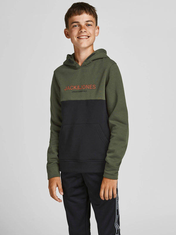 Jack & Jones JJEURBAN Boys Hoody -FOREST NIGHT (7-8, 9-10 only) - Borderland Muff