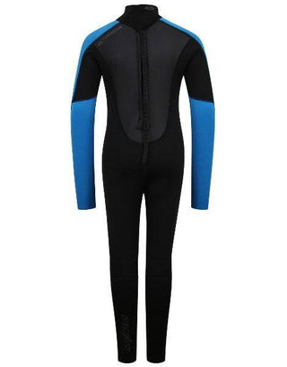Typhoon Kids Swarm3 Full Wetsuit -BLACK/BLUE - Borderland Muff