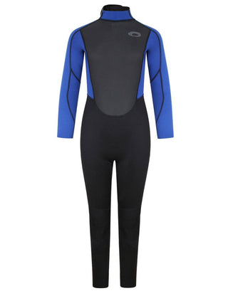 Typhoon Kids Storm3 Full Wetsuit -BLACK/BLUE - Borderland Muff