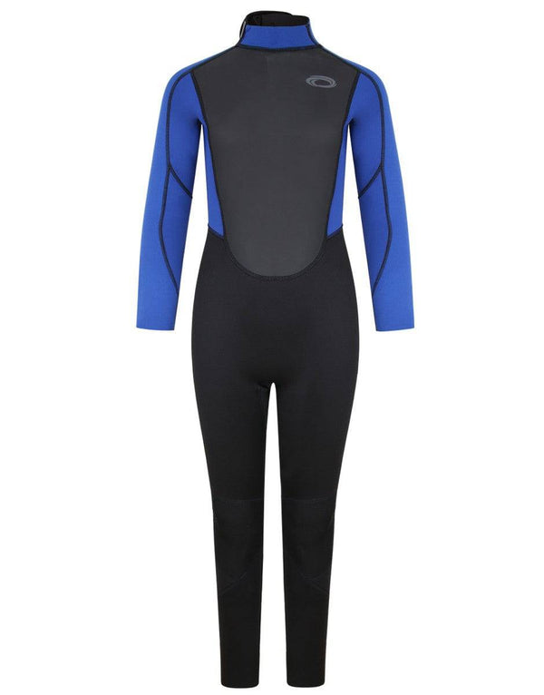 Typhoon Kids Storm3 Full Wetsuit -BLACK/BLUE - Borderland Muff