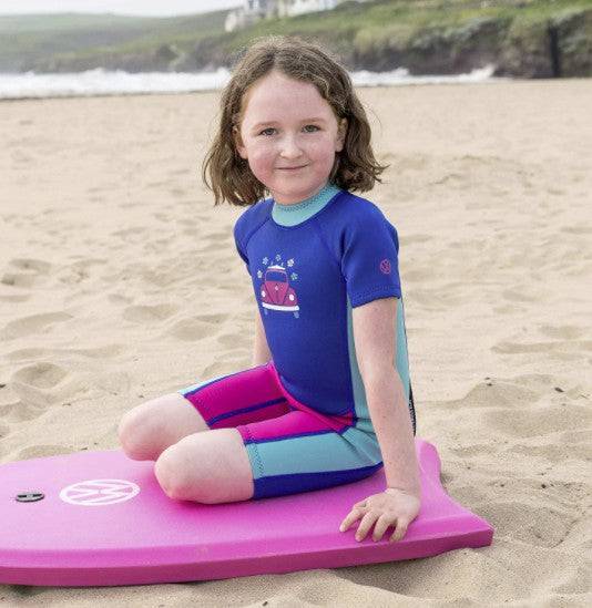 Volkswagen Girls Shortie Wetsuit -PINK - Borderland Muff