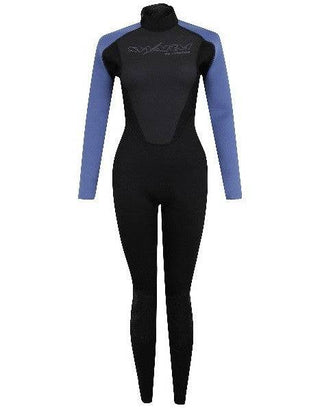 Typhoon Ladies Swarm3 Full Wetsuit -BLACK/BLUE - Borderland Muff
