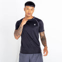 Dare2B Mens Peerless Sports Tee -BLACK - Borderland Muff
