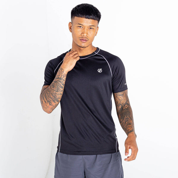 Dare2B Mens Peerless Sports Tee -BLACK - Borderland Muff