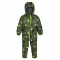 Regatta Kids Pobble Lightweight Puddlesuit -CYPRESS GREEN - Borderland Muff