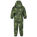 Regatta Kids Pobble Lightweight Puddlesuit -CYPRESS GREEN - Borderland Muff