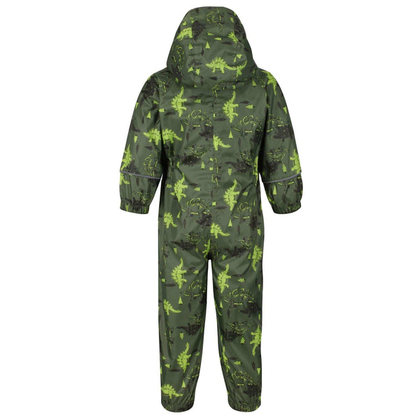 Regatta Kids Pobble Lightweight Puddlesuit -CYPRESS GREEN - Borderland Muff