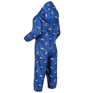Regatta Kids Pobble Lightweight Puddlesuit -NAUTICAL BLUE - Borderland Muff