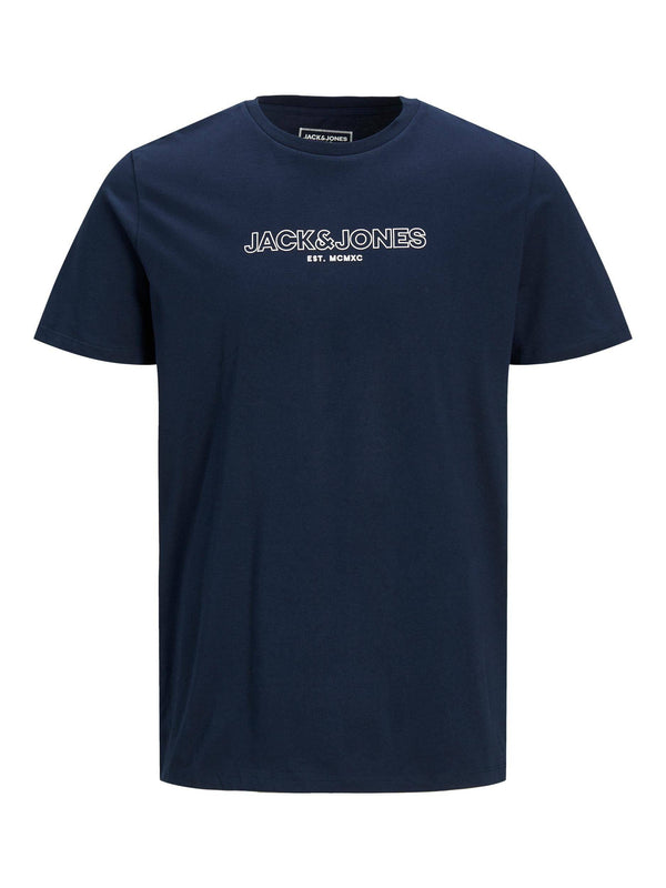 Jack & Jones JJBANK Boys Tee -NAVY BLAZER - Borderland Muff