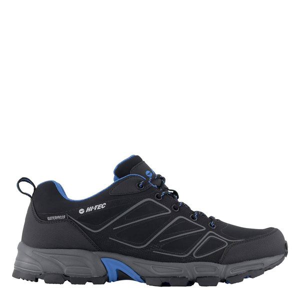 Hi Tec Mens Ripper Waterproof Shoe -BLACK/BLUE - Borderland Muff