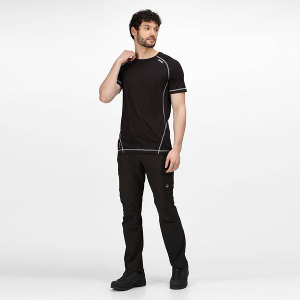Regatta Mens Virda II Active Tee -BLACK - Borderland Muff