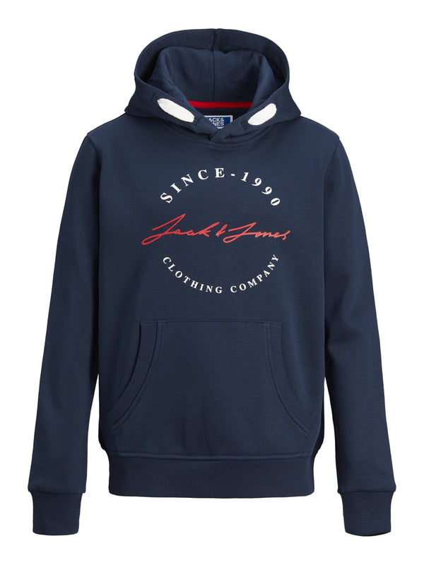 Jack & Jones JJHERRO Boys Hoody -NAVY BLAZER - Borderland Muff