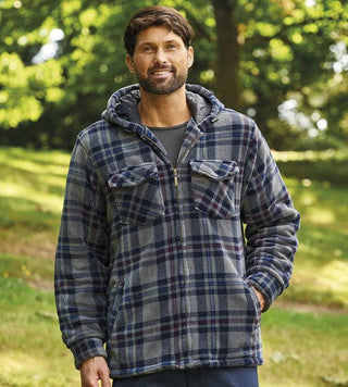 Champion Dumfries Hooded Fleece Jacket-GREY - Borderland Muff