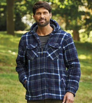 Champion Dumfries Hooded Fleece Jacket-BLUE - Borderland Muff