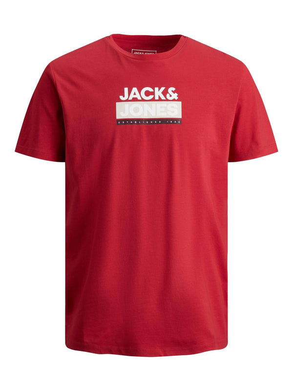 Jack & Jones JCODELFIELD Boys Tee -RED - Borderland Muff