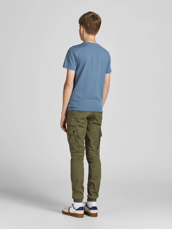 Jack & Jones JCODELFIELD Boys Tee -CHINA BLUE - Borderland Muff