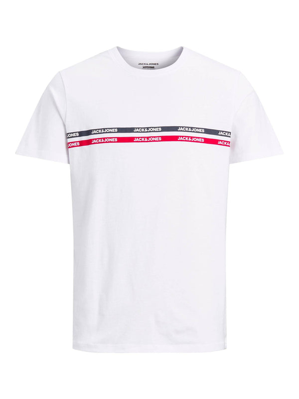 Jack & Jones JJGAVIN Boys Tee -WHITE - Borderland Muff