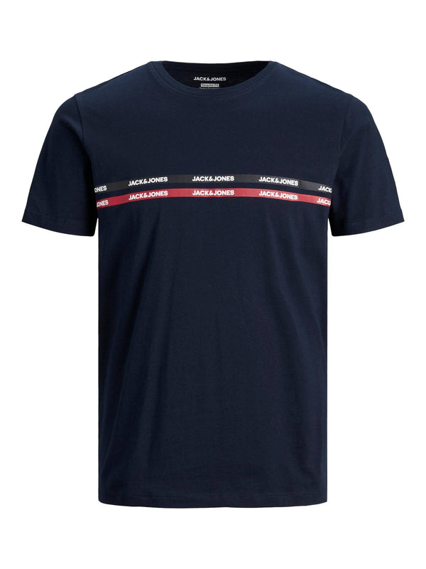 Jack & Jones JJGAVIN Boys Tee -NAVY BLAZER - Borderland Muff