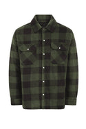 Champion Mens Kinross Padded Work Shirt -GREEN - Borderland Muff