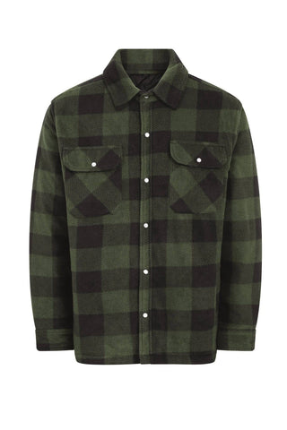 Champion Mens Kinross Padded Work Shirt -GREEN - Borderland Muff