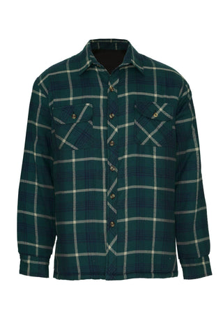 Champion Mens Totnes Padded Shirt -GREEN - Borderland Muff