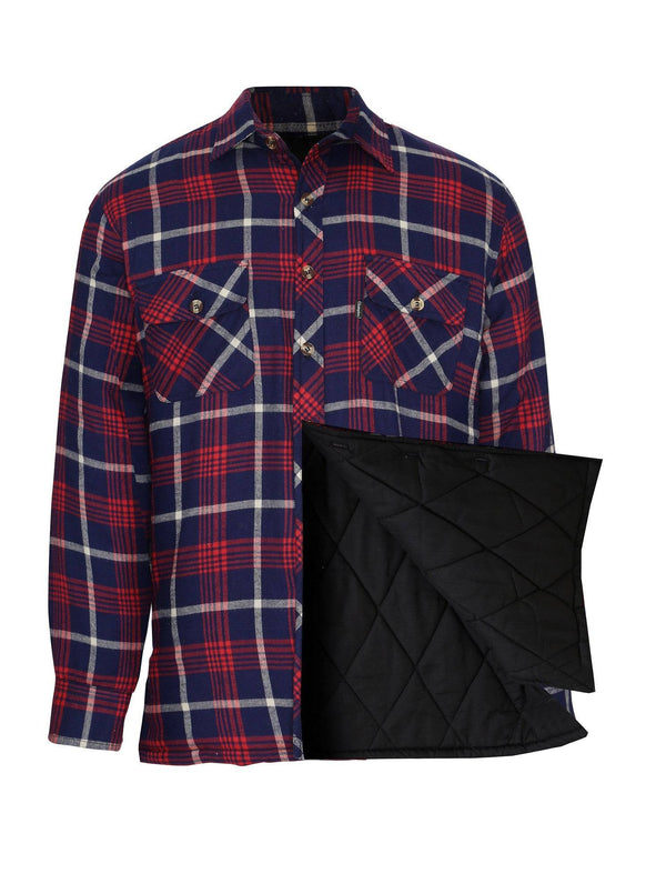 Champion Mens Totnes Padded Shirt -RED - Borderland Muff