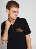 Jack & Jones JCOFLOKI Polo Shirt -BLACK - Borderland Muff