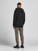Jack & Jones JJEBASIC Logo Hoody -BLACK/BLACK - Borderland Muff