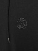 Jack & Jones JJEBASIC Logo Hoody -BLACK/BLACK - Borderland Muff