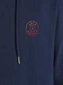 Jack & Jones JJEBASIC Logo Hoody -NAVY BLAZER - Borderland Muff