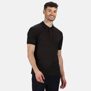 Regatta Coolweave Work Polo -BLACK - Borderland Muff