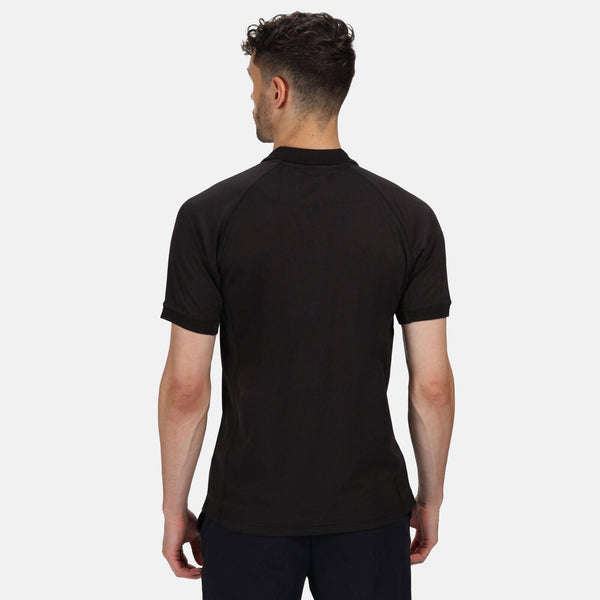 Regatta Coolweave Work Polo -BLACK - Borderland Muff
