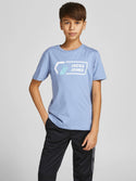 Jack & Jones JCOLOGAN Boys Tee -FADED DENIM - Borderland Muff