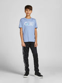 Jack & Jones JCOLOGAN Boys Tee -FADED DENIM - Borderland Muff