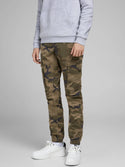 Jack & Jones JPSTPAUL Boys Cargo Pants -OLIVE CAMO - Borderland Muff