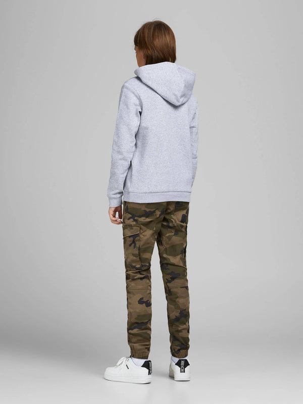 Jack & Jones JPSTPAUL Boys Cargo Pants -OLIVE CAMO - Borderland Muff