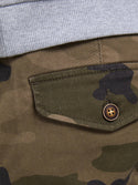 Jack & Jones JPSTPAUL Boys Cargo Pants -OLIVE CAMO - Borderland Muff