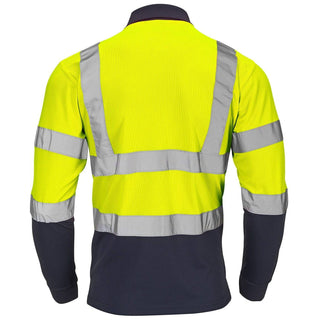 Supertouch Hi Vis 2 Tone Long Sleeve Polo - Borderland Muff
