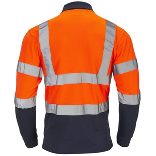 Supertouch Hi Vis 2 Tone Long Sleeve Polo - Borderland Muff