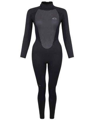 Typhoon Ladies Storm5 Full Wetsuit -BLACK - Borderland Muff